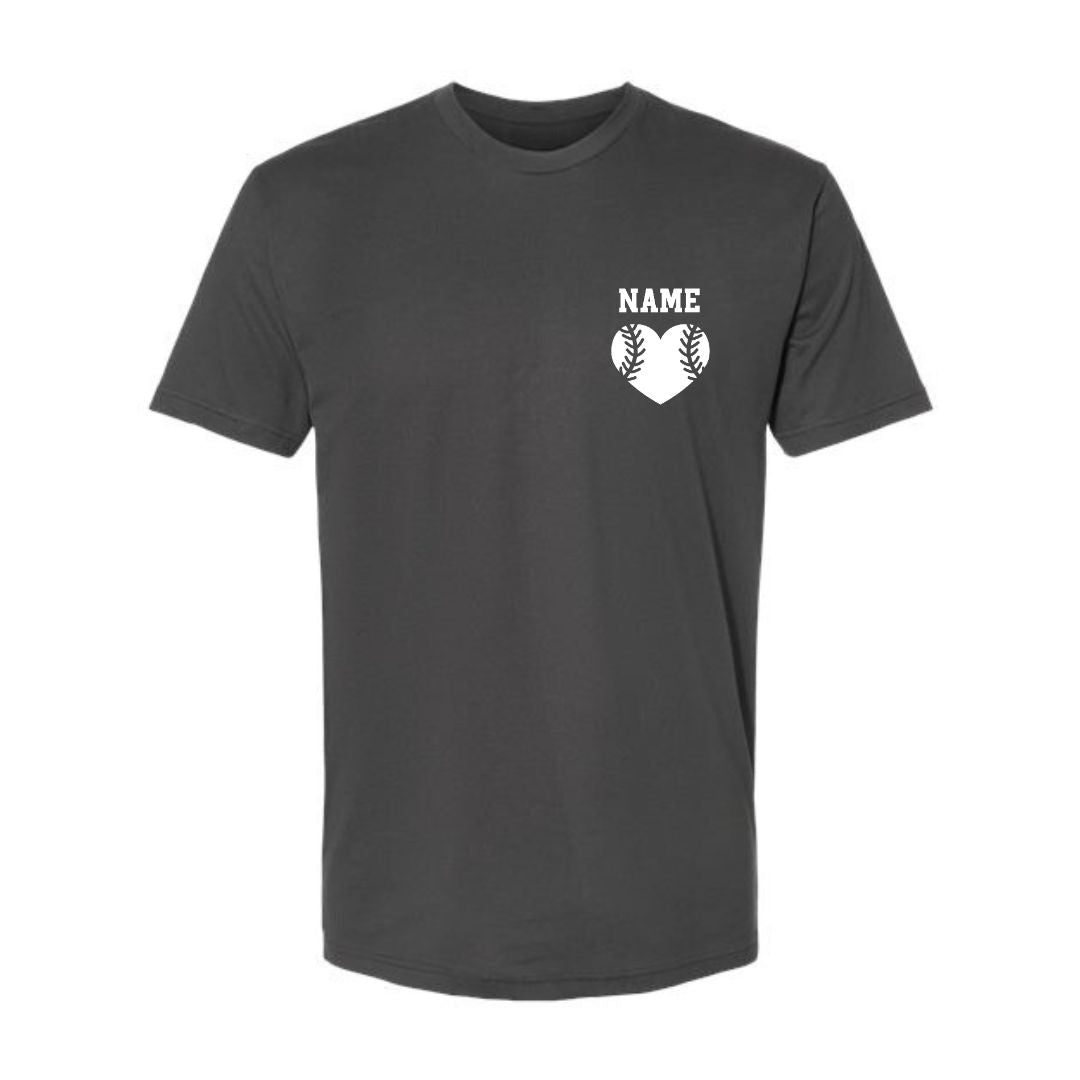 Baseball Heart w/Name or Team
