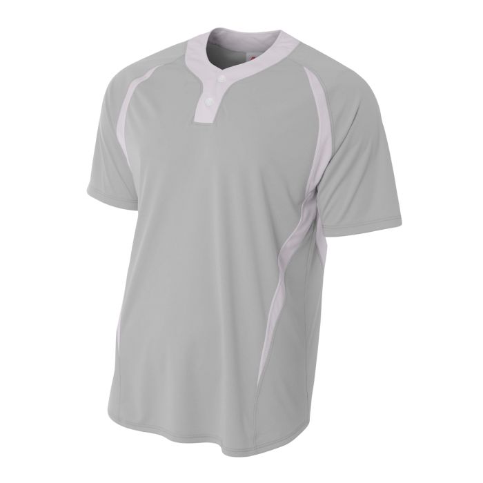 A4 Two Button Color Block Henley