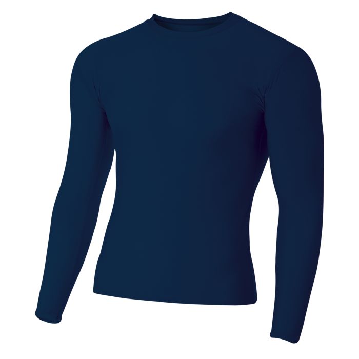 A4 Long Sleeve Compression Crew