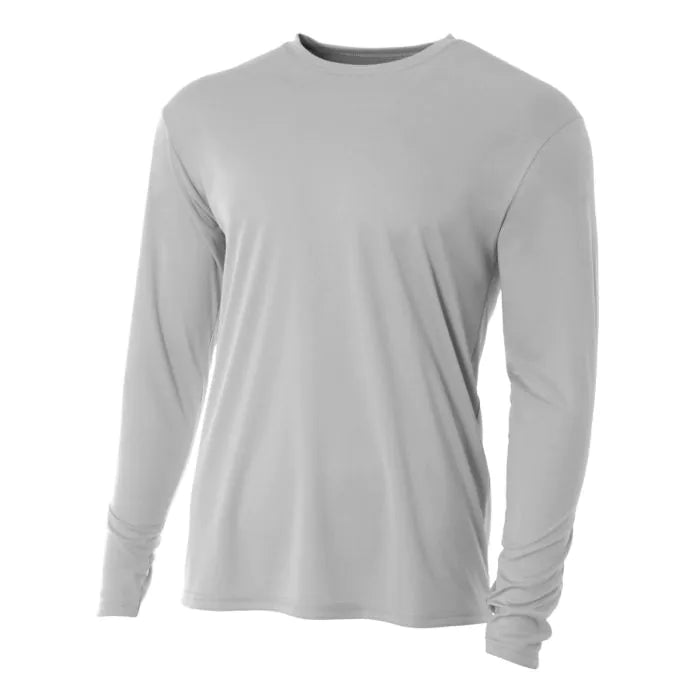 Camiseta de manga larga A4 de cuello redondo de alto rendimiento de refrigeración
